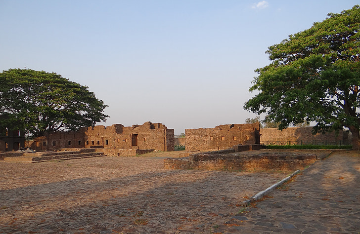 kittur fort, Fort, volde, ruinerne, kittur, Karnataka, Indien