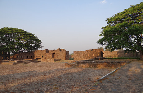 kittur erőd, Fort, falak, romok, kittur, Karnataka, India