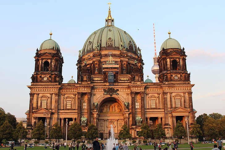 Berlīne, Berlīnes katedrāli, pilsēta, Berlīnes centrā, kapitāls, Vācija, arhitektūra