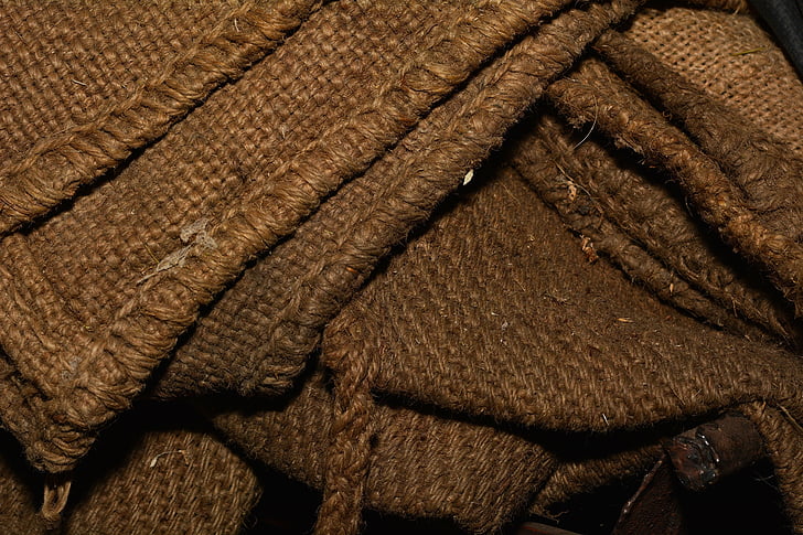 jute, tissu, sac de jute, structure, fibres, tissu, sacs de sable