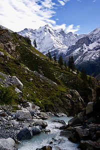 Swiss, pegunungan, Gunung, alam, alam, salju, Bern