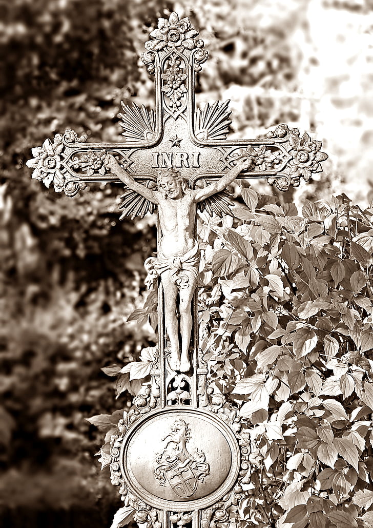 cemetery, cross, grave, mourning, faith, death, memorial