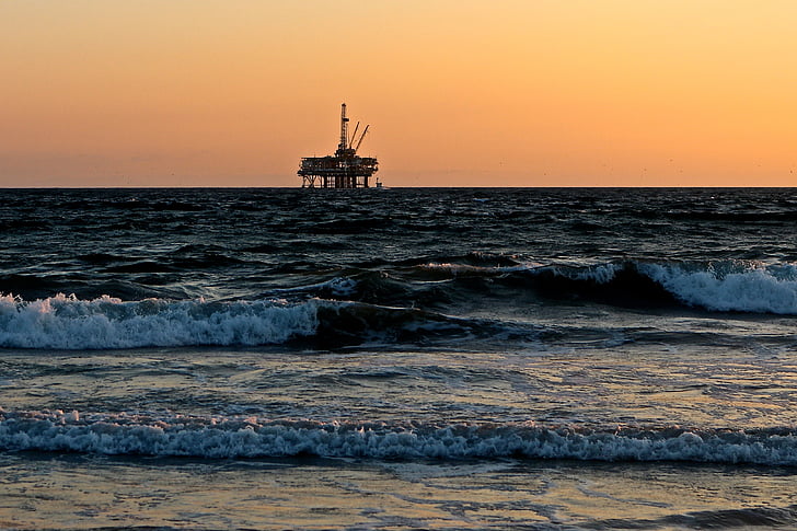 oil rig, sea, oil, gas, drill, drilling, platform