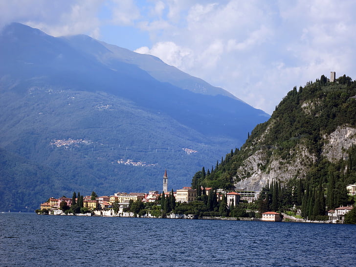 Lago de como, Italia, agua, vacaciones, Basant di como, Lago, montañas