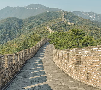 중국어 벽, 중국, 중국에 있는 벽, 아키텍처, 산, 여행 목적지, 고 대
