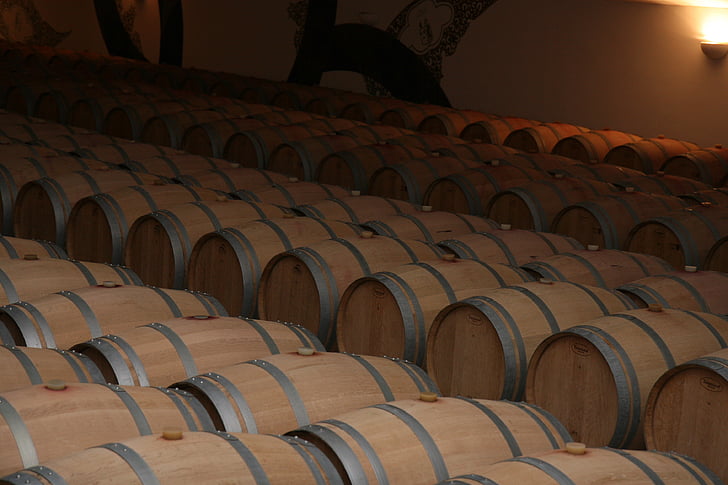 storage, barrels, red, wine, bordeaux, france, vine