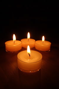 Teelichter, Kerzen, Candle-Light, Licht, Wachs, Kerze, Docht