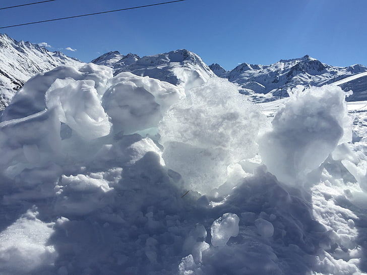 Sedrun, Suisse, hiver, froide, glace, cristal de glace, blanc