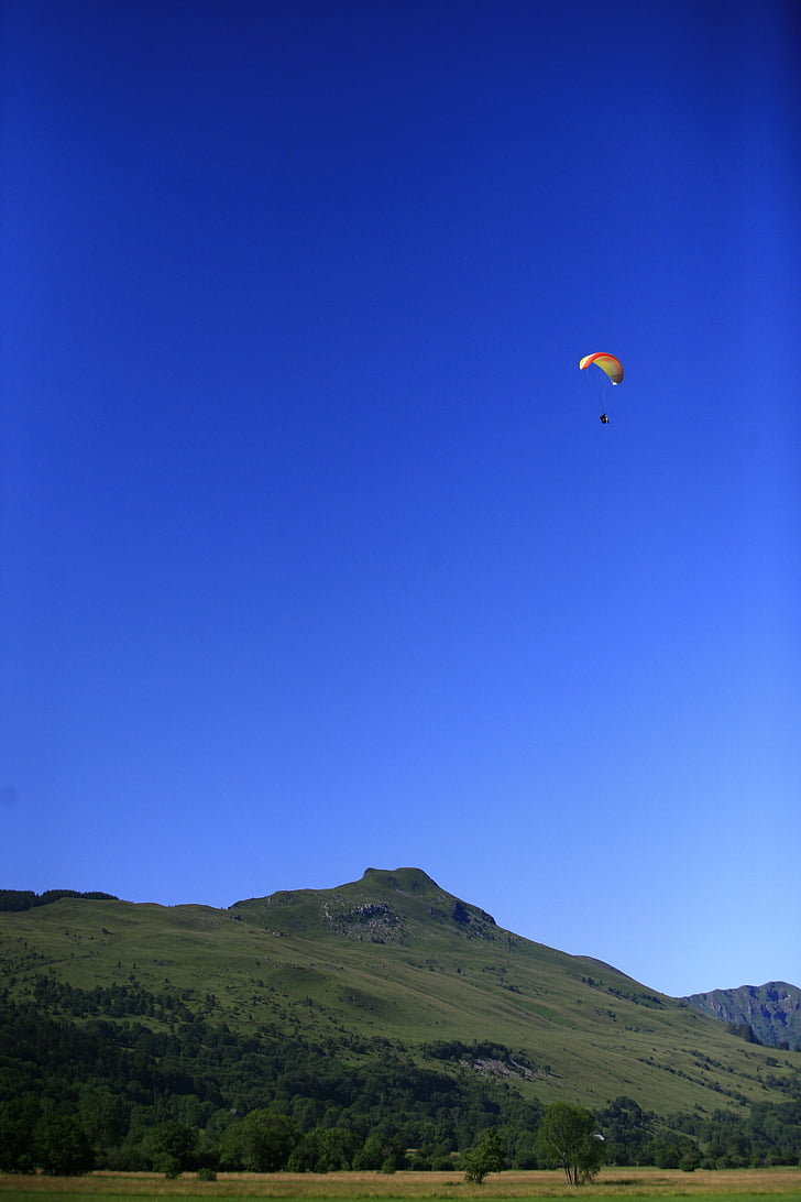 paragliding, landscape, fly, sports