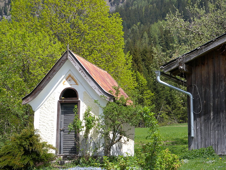 Kabel, maja Kabel, kirik, maastik, kirikud, Austria, Maria alm
