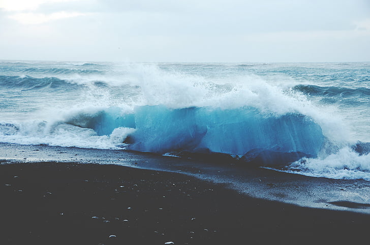 attēlu, satur, crashing, jūra, pludmale, daba, okeāns