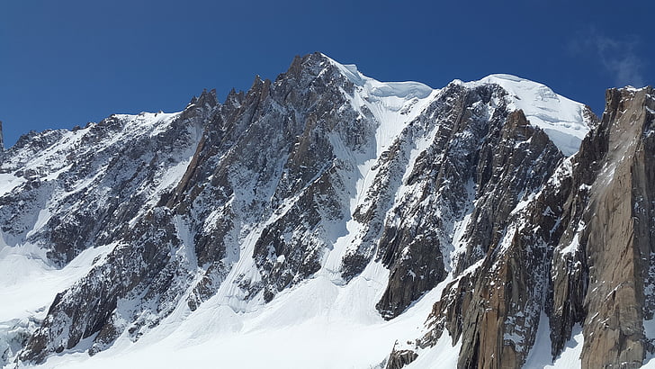 Mont blanc, aukštai kalnuose, Chamonix, Mont blanc grupė, kalnai, Alpių, aukščiausiojo lygio susitikime