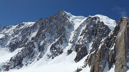 Mont blanc, korkealla vuoristossa, Chamonix, Mont Blancin ryhmä, vuoret, Alpine, huippukokous