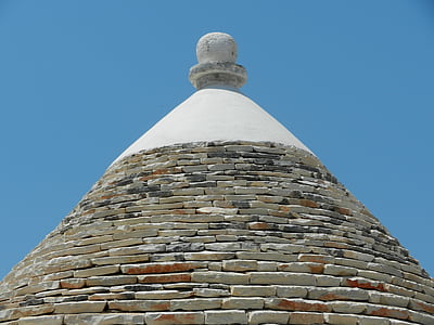 maison, Trullo, toit, Italie, Puglia, Alberobello, architectural