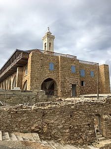 Mosteiro, Chipre, carpas, San andreas, ruína, pedra, arquitetura