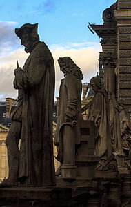 Louvre, Paris, Frankrig, statue