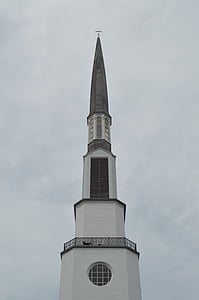 church steeple, church, architecture, tower, worship, christianity, cross