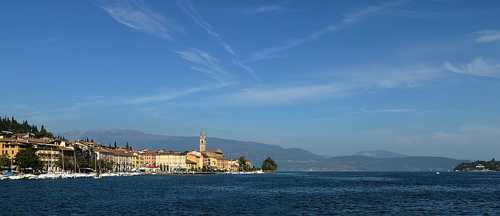 Itálie, Lago di Garda, jezero, svátek, krajina