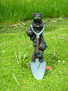 Три мечки, лопата, работа, лопата, изкопни работи, Градина, лопата