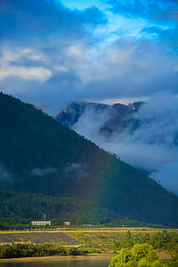 arco iris, Tíbet, Fotografía, Turismo, paisaje, montaña, China