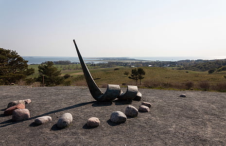 Hiddensee, Mar Báltico, arte, escultura