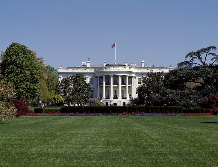 white house, mansion, president, home, architecture, building, icon