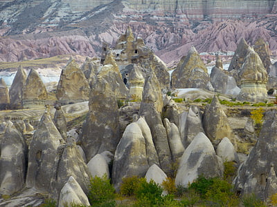 Dimore di scogliera, camini di fata, tufo, formazioni rocciose, paesaggio, Appartamenti, Cappadocia