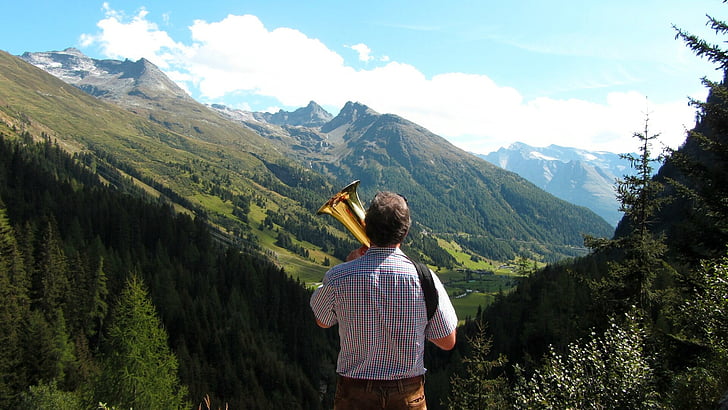 mountains, nature, landscape, brass band, osttirol-austria, mountain, hiking