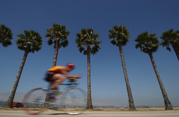 San diego, California, biciclete, biciclete, Rider, om, ciclism