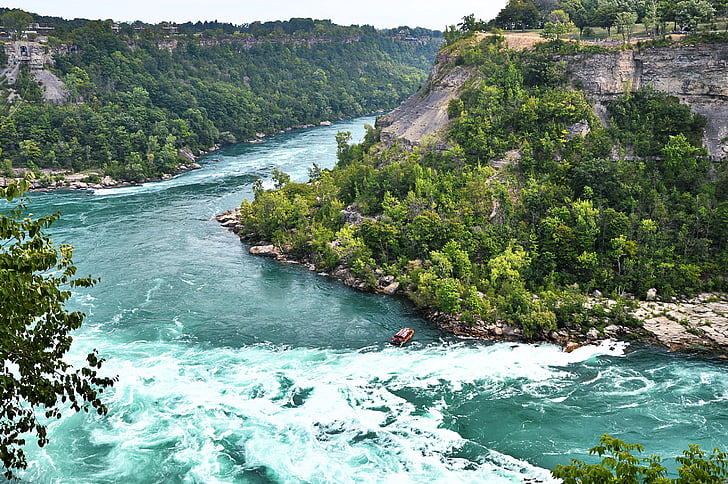 Niagara řeka, Spojené státy americké, krajina, Příroda