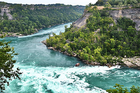 Niagara folyó, Amerikai Egyesült Államok, táj, természet