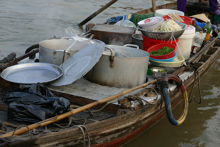 Vijetnam, Azija, kuhinja, prijevoz, brod, čizma, Dostava