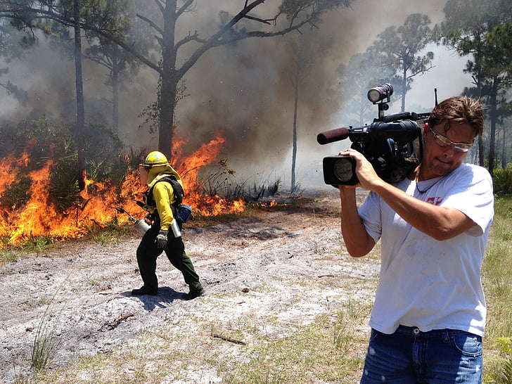 vijesti, vatra, fotograf, plamen, topline