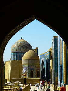 shohizinda, 墓地, 撒马尔罕, 乌兹别克斯坦, 陵墓, 陵墓, 伊斯兰