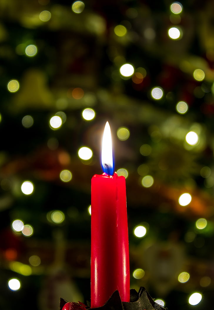 joulu candle, joulu, kynttilä, Xmas, kausiluonteinen, joulukuusi, sisustus