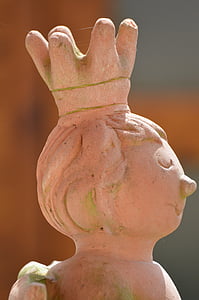 son, Figure, statue de, Prince, décoration, visage, céramique