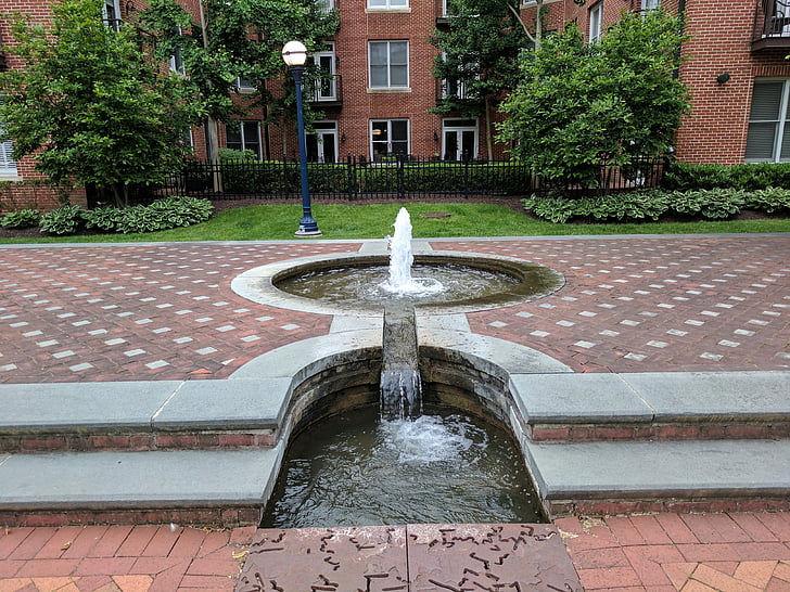 fountain, outdoors, frederick md