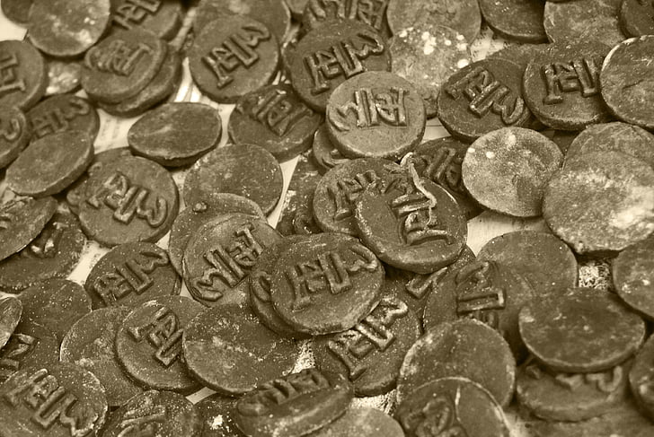 монети, стар, древен, индийски, исторически, Антик, валута