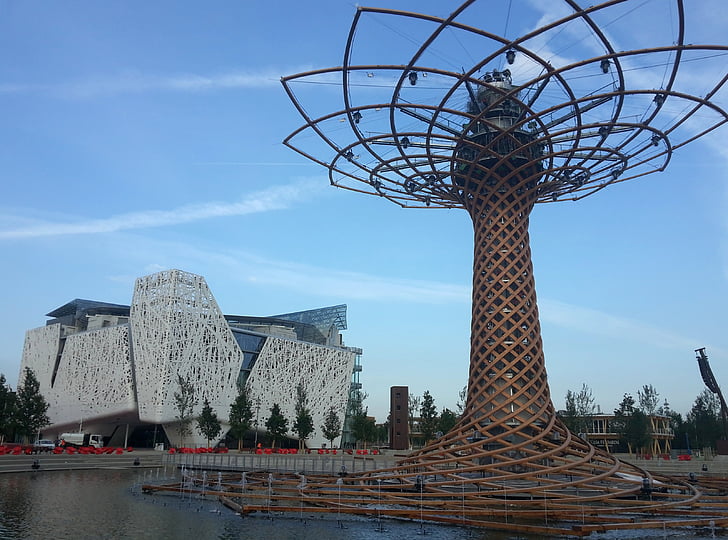 Expo 2015, sjön arena, Albero dellavita, Pavilion, Italienska, Exposition