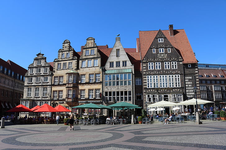Bremen, markedsplads, gamle bydel, historiske hjem, Steder af interesse, gamle bygning, stuen