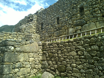 rotswand, Machupicchu, landschap, Inca, stenen materiaal, het platform, muur - gebouw functie