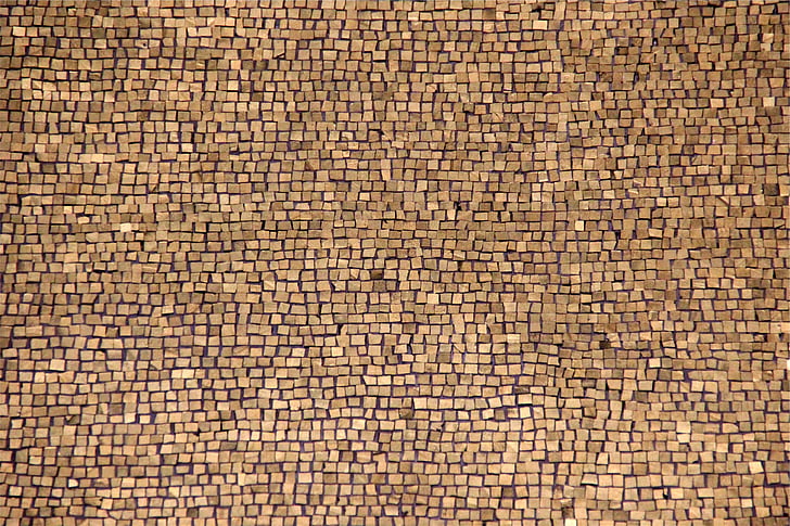 brown, wooden, blocks, cobblestone, pattern, texture, textured