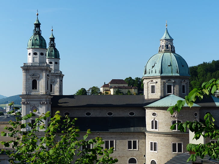 Salzburg-katedralen, dom, Cathedral, romersk-katolske, kirke, Dome, Ærkebispedømmet salzburg