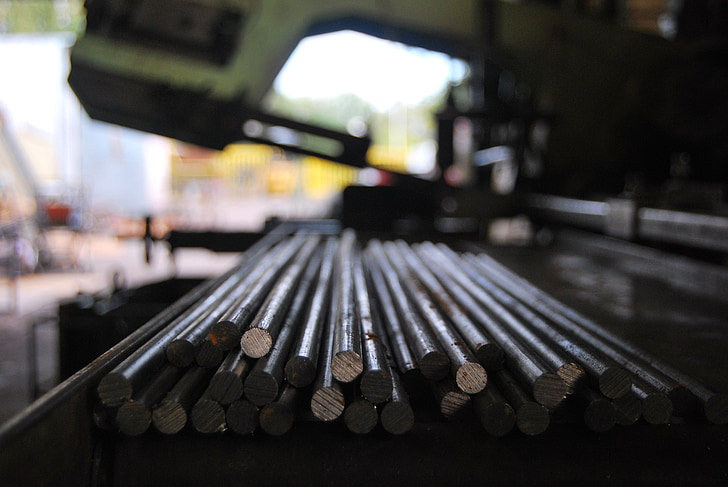 metal rod, metal processing, industry, equipment, steel, technology, machine