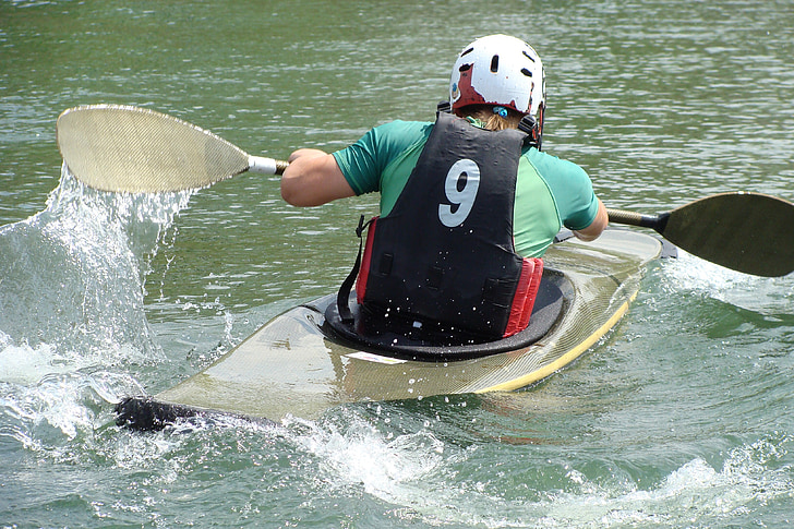 kayak, penggemar kano, air, olahraga, orang-orang