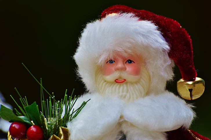 Kerst, Figuur, decoratie, Nicholas, geschenken, december, contemplatieve