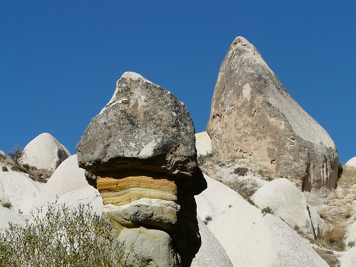 dalen av rosor, Cappadocia, Fairy tower, Turkiet, Rocky hill, stenblock, Cliff