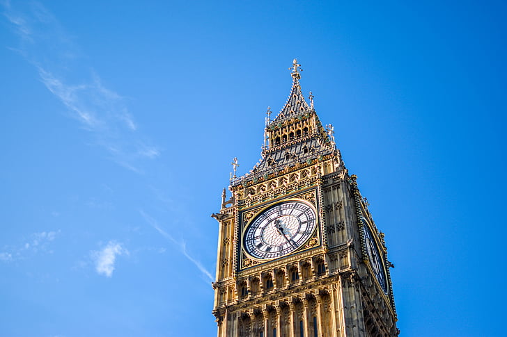 Big ben, Uhrturm, Uhr, London, Sehenswürdigkeiten, Architektur, Turm