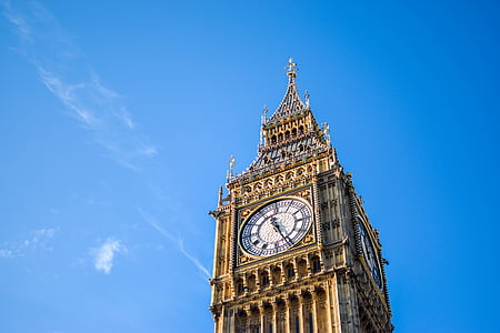 Big ben, tour de l’horloge, montre, Londres, points de repère, architecture, tour