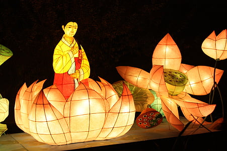 lantern festival, cheonggyecheon stream, kkotdeung festival, isometric article, chung is